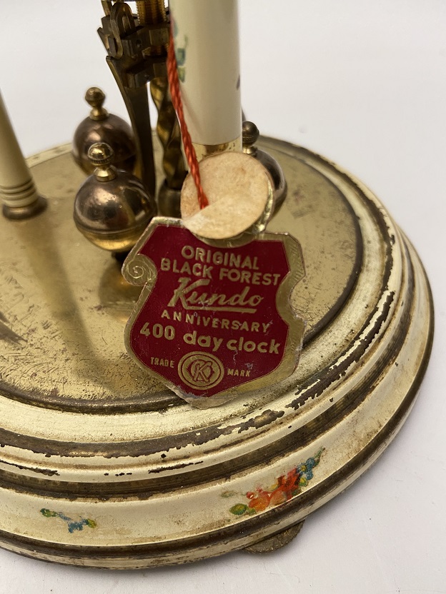 ORIGINAL LACK FOREST KUNDO ANNIVERSARY 400 DAY CLOCK MEKANIK MASA KONSOL SOMİNE UZERİ  SAATİ