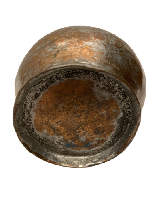 OSMANLI EL İŞİ DÖVME BAKIR PİRİNC KULPLU AYRAN İÇİLEN MAŞRAPA