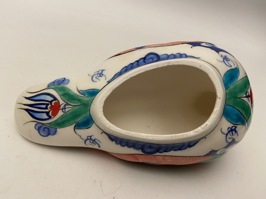 KUTAHYA SERAMİK EL BOYAMA GÜVERCİN KUŞ BİBLOSU