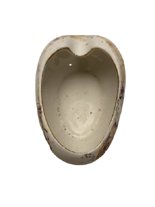 SÜMERBANK UFAK BOYDA BADEM ÜZERİ EL İLE  EBRU DALDIRMA BOYAMA PORSELEN KÜLLÜK 