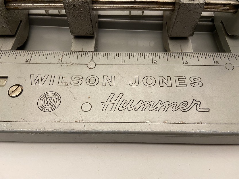 WILSON JONES HUMMER  DEMİR DÖKÜM SANAYİ MODEL AĞIR HİZMET AYARLANABİLİR 3 DELİK DELME KAGIT KARTON DELME DELGEÇ