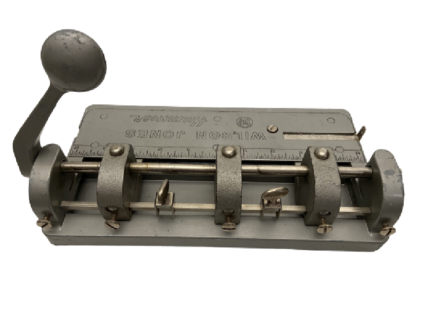 WILSON JONES HUMMER  DEMİR DÖKÜM SANAYİ MODEL AĞIR HİZMET AYARLANABİLİR 3 DELİK DELME KAGIT KARTON DELME DELGEÇ