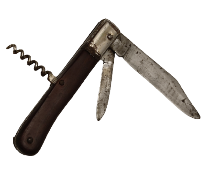 CELİK VE AHŞAP KARIŞIMINDAN YAPILMIŞ YAPIMI 3 UCLU İSVEÇ AVCI ÇAKISI