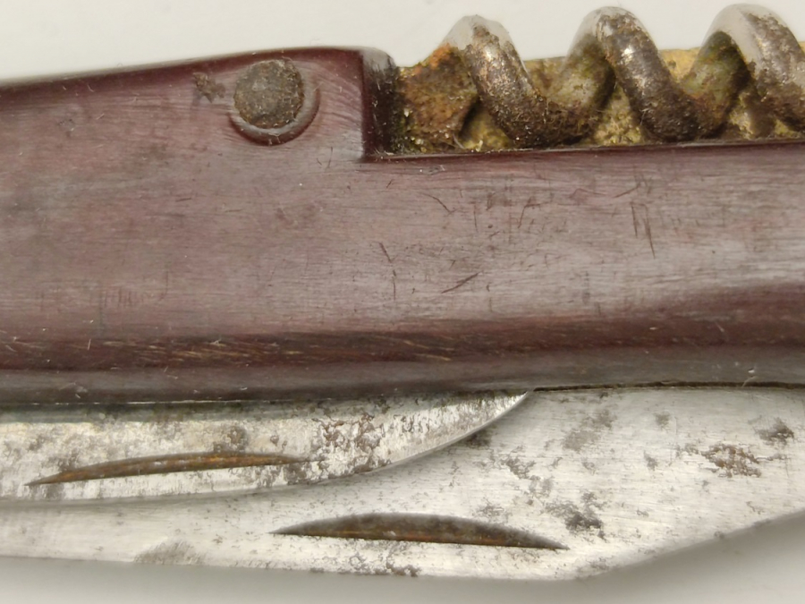 CELİK VE AHŞAP KARIŞIMINDAN YAPILMIŞ YAPIMI 3 UCLU İSVEÇ AVCI ÇAKISI