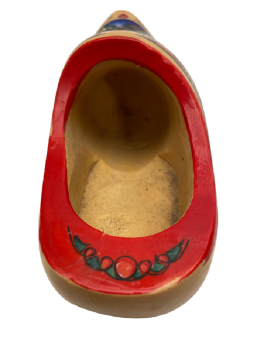 EL BOYAMA HOLLANDA  RESİMLİ TAHTA AYAKKABI FORMUNDA DUVARA ASMALI ELBİSE TEMİZLEME FIRÇASI