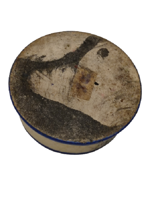 1920 AVRUPA  ÜZERİ  İNSİYALLİ MAVİ KREM KIRMIZI RENKLERDE SERAMİK MASA ÜZERİ KAĞIT AĞIRLIĞI