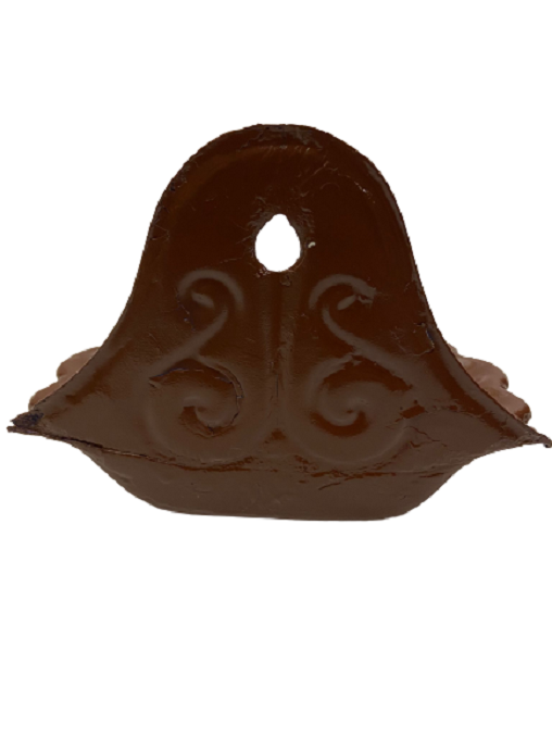 OSMANLI  METAL EMAYE KAHVERENGİ DUVARA ASILAN İÇERSİNE SABUN KOYULAN SABUNLUK