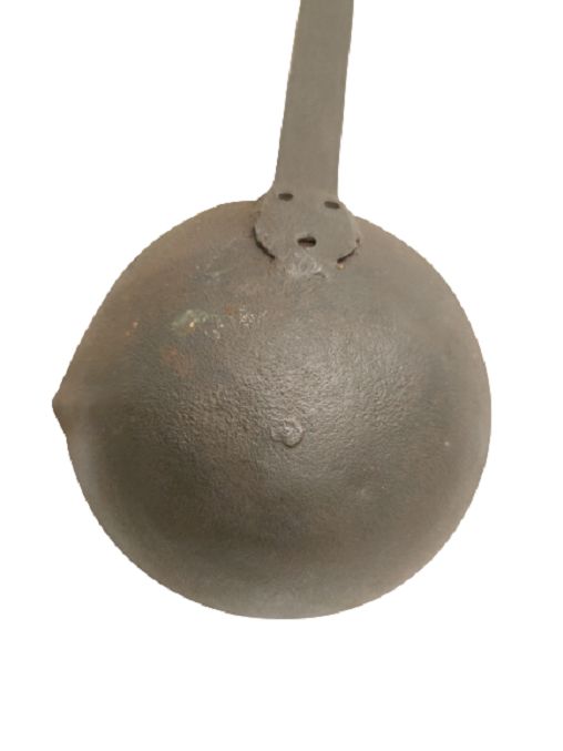 OSMANLI TEKKE İŞİ  SICAK DÖVME EL YAPIM KURŞUN ERİTME DÖKME TAVASI KEPÇESİ