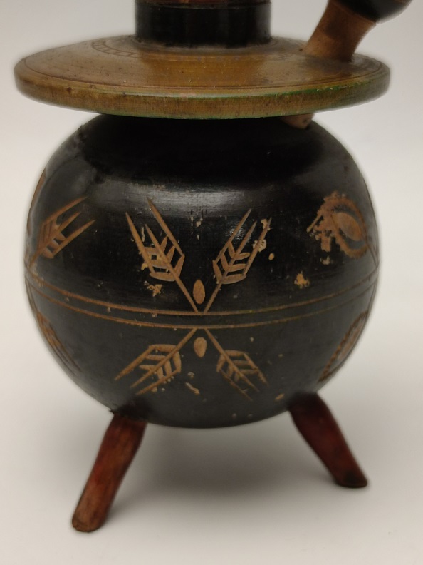 1950 AHŞAP TAMAMI  EL YAPIMI EL GÜMÜŞ İŞLEME KEYF NARGİLE