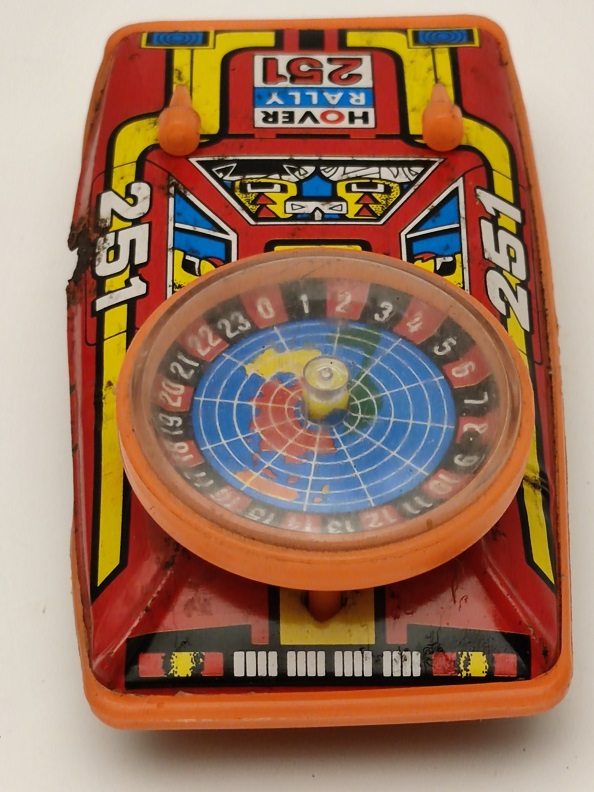 HOVER RALLY 251 OYUNCAK SÜRTMELİ ARABA ŞEKLİNDE ÜZERİNDE ŞANS OYUNU  RULET