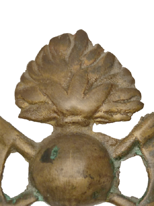 1940 İTFAİYECİ METAL PİRİNC ŞAPKA KOKART 