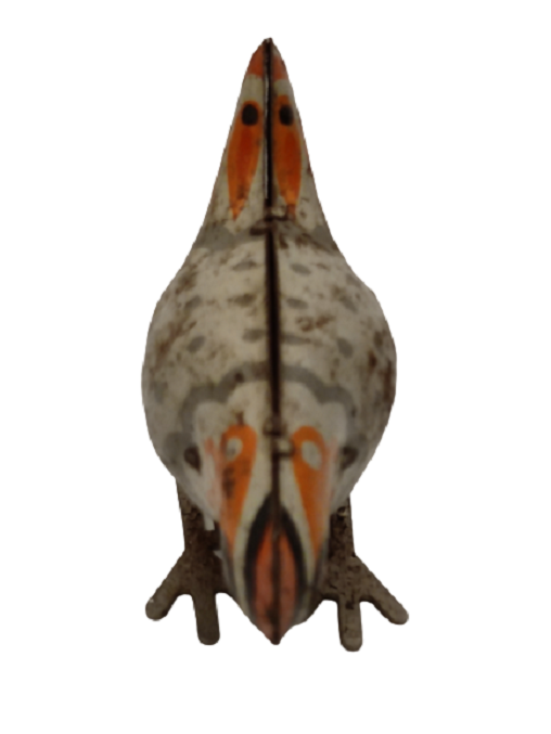 1960 KURMALI TENEKE MEKANİK ZIPLAYARAK GİDEN HOROZ OYUNCAK