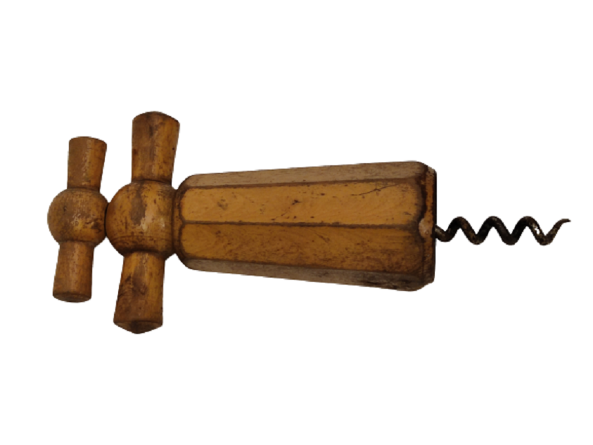 AHŞAP ŞARAP AÇACAĞI CİFT CEVRİLEREK MANTAR ACACAGI TİRBUŞON