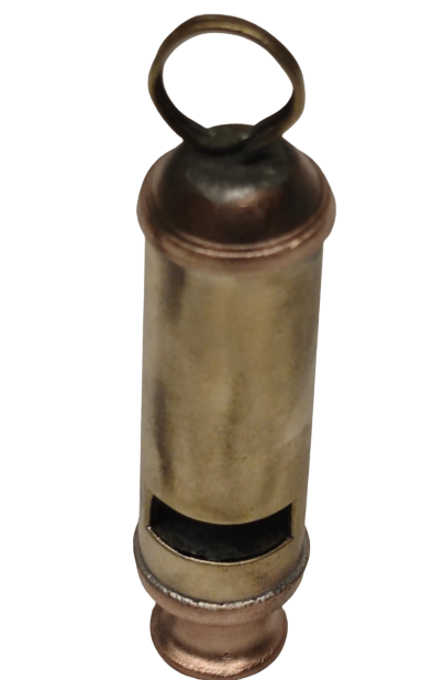 ÇİFT YÖNLÜ CİFT SESLİ PİRİNC ÜZERİ KROM KAPLAMA METAL İZCİ DÜDÜĞÜ