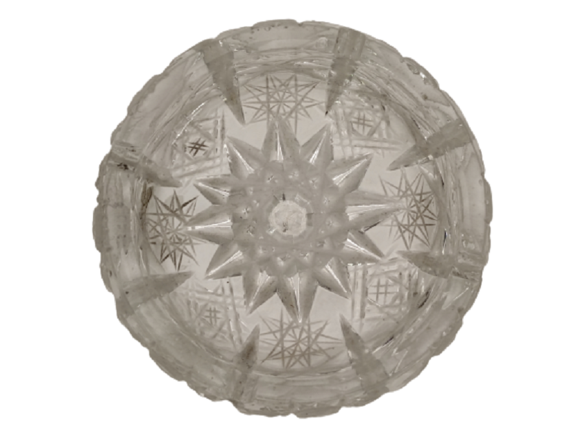 EL KESME KRİSTAL CAM KÜLLÜK ORTASI YILDIZ KESİM