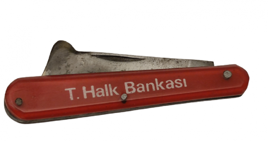 1960 TÜRK HALK BANKASI MUDİLERİNE VERDİGİ AGAC BUDAMA AŞI YAPMADA KULLANILAN ÇAKI