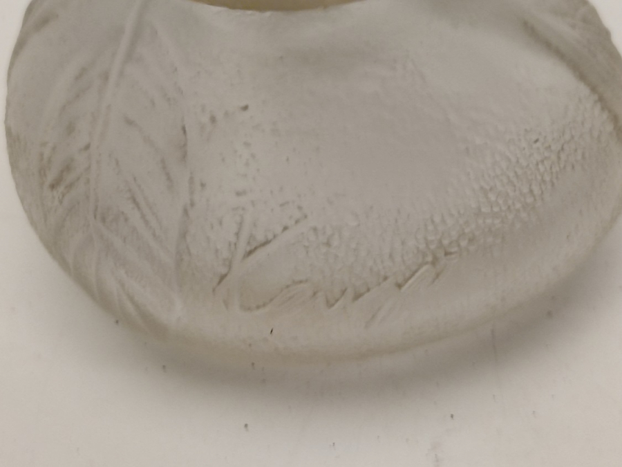 VİNTAGE KENZO PARIS GÜL KAPAKLI BUZLU PARFÜM ŞİŞESİ