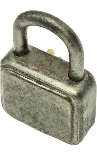 VİNTAGE ABUS COMBİ NO 150 / 40 MM D.B.P-DBGM GERMANY KOMBİNASYONLU  ŞİFRELİ CELİK ASMA KİLİT