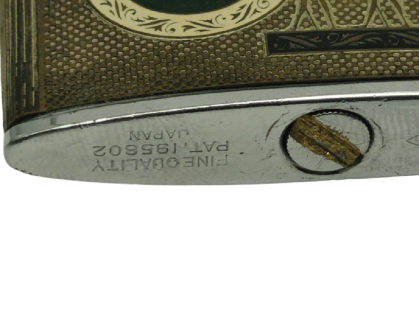 1970 VİNTAGE ATLAS LİTE BENZİNLİ LİGHTER ÇAKMAK ÜZERİ SOUK MİNE MISIR FÜGÜRLER 