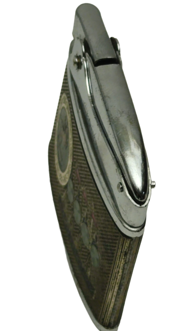 1970 VİNTAGE ATLAS LİTE BENZİNLİ LİGHTER ÇAKMAK ÜZERİ SOUK MİNE MISIR FÜGÜRLER 