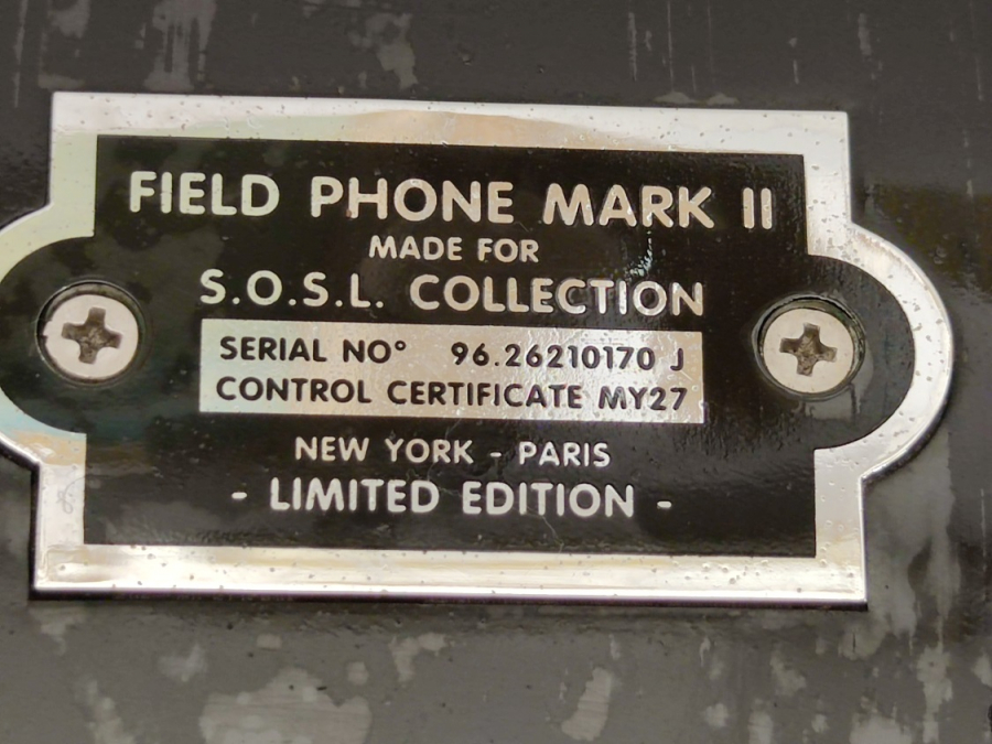VİNTAGE SPIRIT OF ST LOUIS FIELD PHONE MARK II S.O.S.L COLLECTION LIMITED EDITION TELEFON