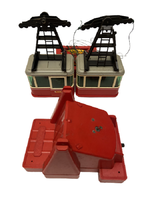 1881 MARKE LEHMANN RIGI DUO CABLEWAY SET CİFT KABİN KARŞILIKLI GİDİP GELME TELEFERİK TENEKE VE PLASTİK OYUNCAK