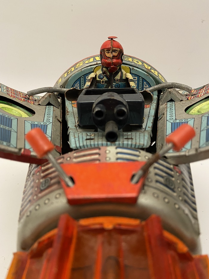 1960 JAPAN UNITED STATES SPACE CAPSULE UZAY KAPSÜLÜ TENEKE OYUNCAK