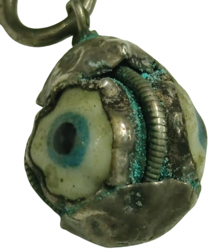 OSMANL EL İŞCİLİKLİ CAM NAZAR BONCUKLU ZİNCİRLİ BİTİRİM KABADAYI  YELEK KÖSTEGİ 