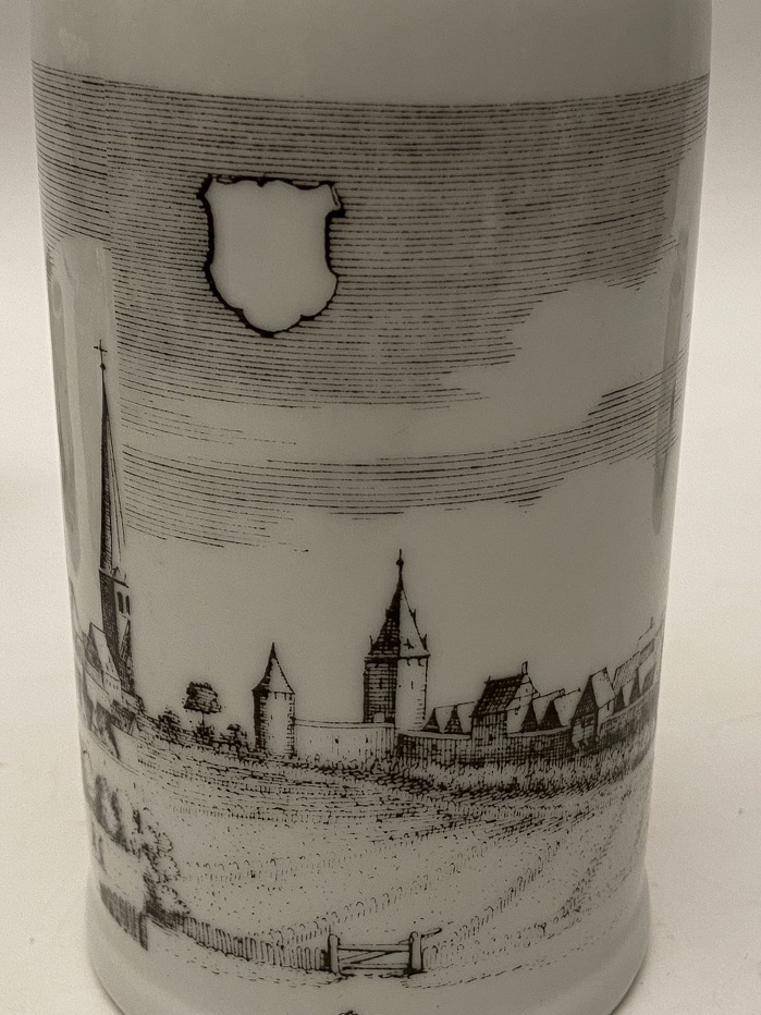 ALMAN ROYAL PORZELLAN BAVARIA KPM PORSELEN EL BOYAMA LİKÖR TAKIMI 5 BARDAKLI 6 PARCA