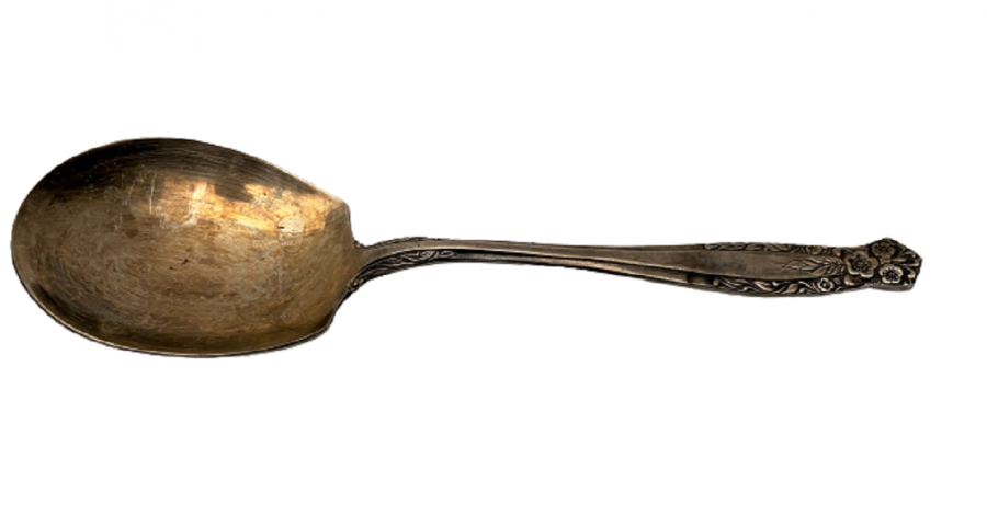 GROSVENOR LAUREATE GÜMÜŞ KAPLAMA İŞLEMELİ SERVİS KAŞIĞI VE SERVİS ÇATALI