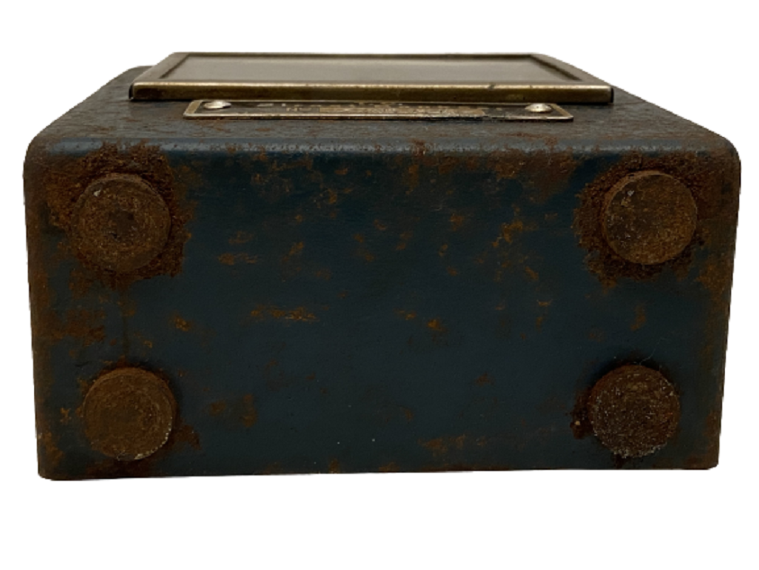 T.C. ZİRAAT BANKASI SAAT ŞEKLİNDE METAL KUMBARA