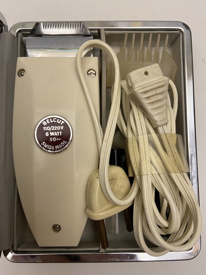 1950 VİNTAGE ORİJİNAL KUTULU BELCUT KABLOLU CERYANLI TIRAŞ MAKİNESİ