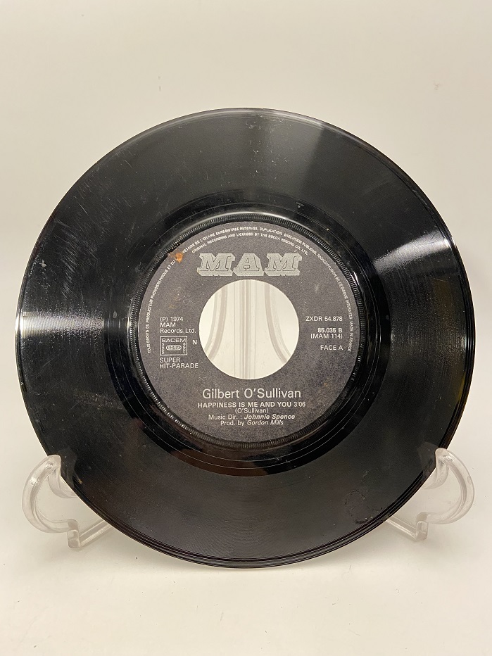 GİLBERT O'SULLİVAN HAPPINESS IS ME AND YOU - BREAKFAST DINNER AND TEA 45 LİK KUTULU YABANCI PLAK
