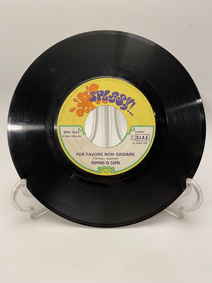 PEPPINO DI CAPRI UN GRANDE AMORE E NIENTE PIU - PER FOVORE NON GRIDARE 45 LİK KUTULU YABANCI PLAK