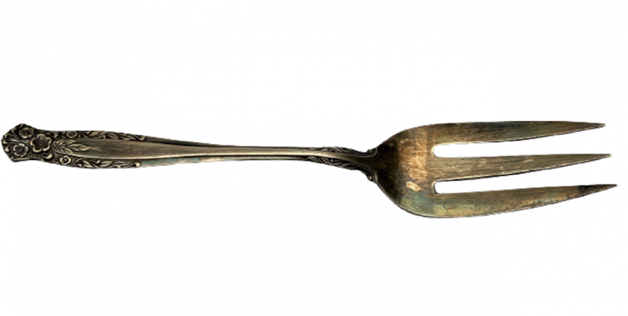 GROSVENOR LAUREATE GÜMÜŞ KAPLAMA İŞLEMELİ SERVİS KAŞIĞI VE SERVİS ÇATALI