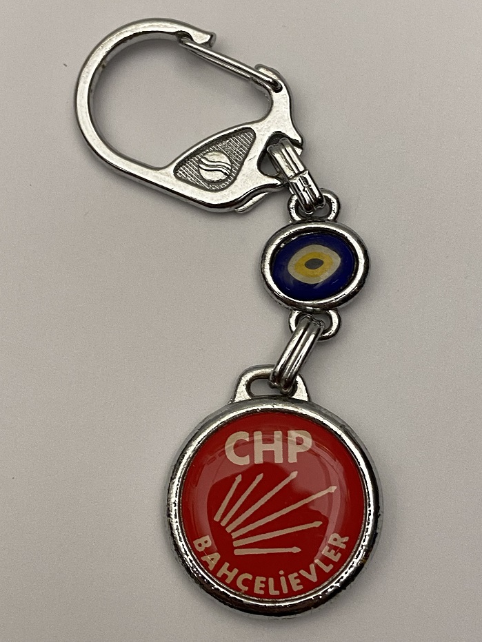 CHP BAHÇELİEVLER BELEDİYESİ NAZARLIKLI VE REKLAMLI ANAHTARLIK