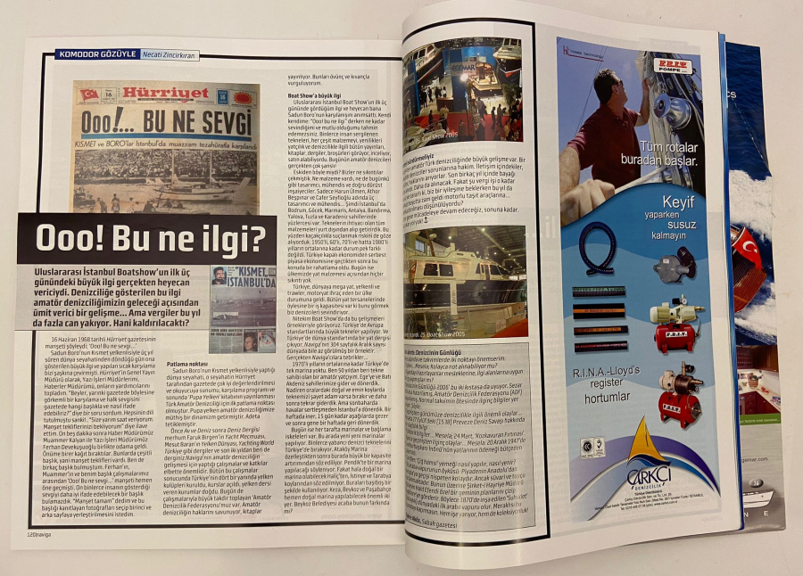 NAVİGA TEKNE YELKEN VE DENİZ KÜLTÜRÜ DERGİSİ 6 OCAK 2005 SAYISI
