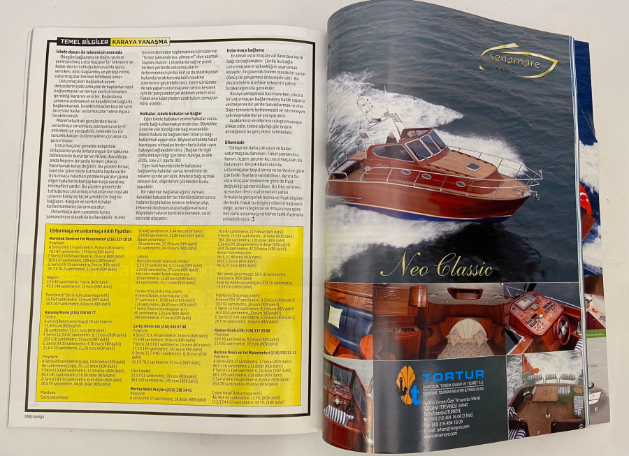 NAVİGA TEKNE YELKEN VE DENİZ KÜLTÜRÜ DERGİSİ 6 OCAK 2005 SAYISI