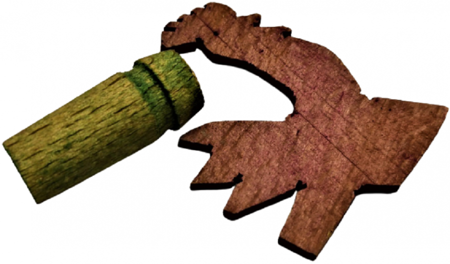 AHŞAP EYUP TESTERE EL YAPIMI  HOROZLU ÜFLEME OYUNCAK DÜDÜK 