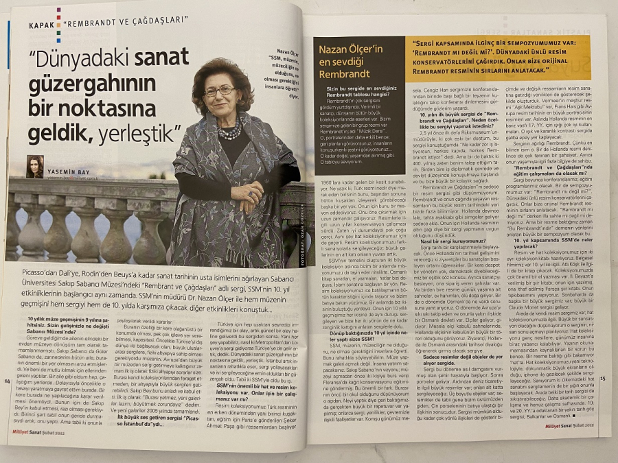 MİLLİYET SANAT REMBRANDT DERGİSİ