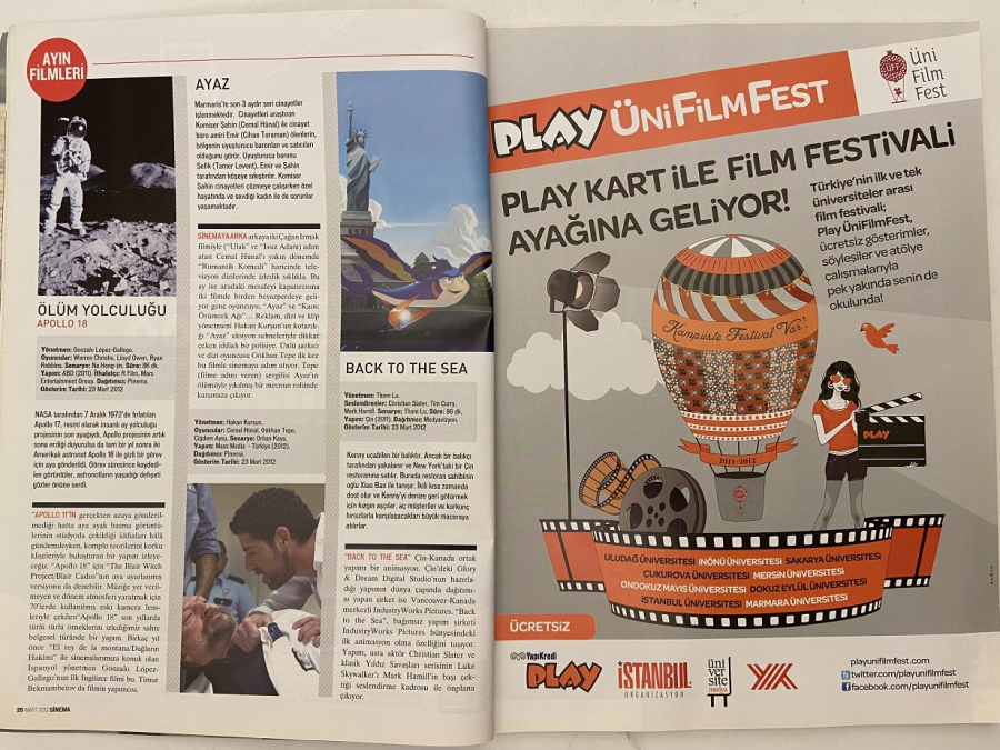 TURKUVAZ SİNEMA AÇLIK OYUNLARI DERGİSİ