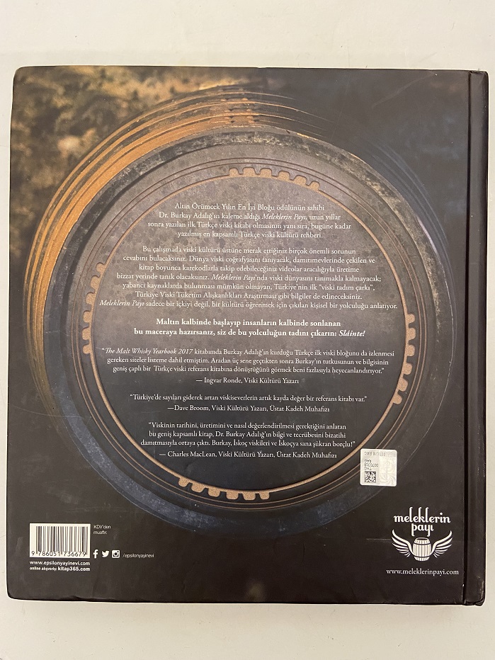 DR. BURKAY ADALIĞ BİR VİSKİ MACERASI MELEKLERİN PAYI KİTABI