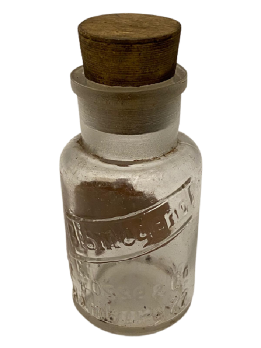 470 KÖNİGSBERG MANTAR TIPALI ESKİ CAM YAPMA ŞURUP ŞİŞESİ E. TOSSE & CO HAMBURG19.YÜZYIL SONLARI