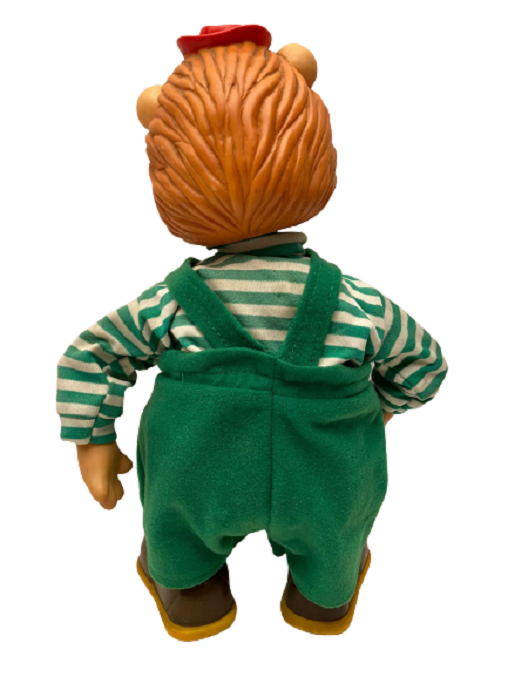 WALKMAN DİNLEYEN KIYAFETLİ PİLLİ HAREKETLİ YÜRÜYEN  OYUNCAK ASLAN