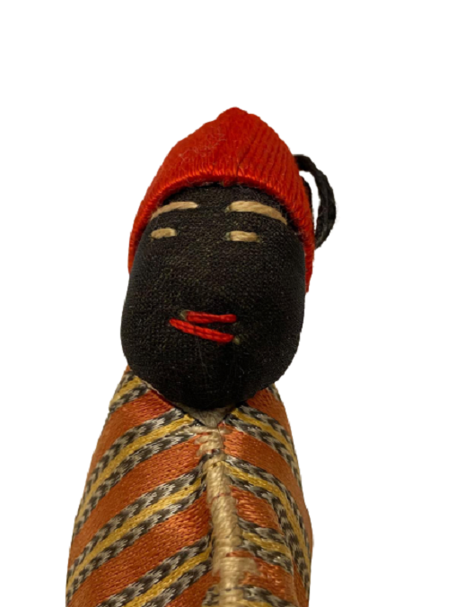 OSMANLI OYUNCAK ARAP KAREKTER PARMAK KUKLASI KUNTU  BEZİNDEN ELBİSELİ