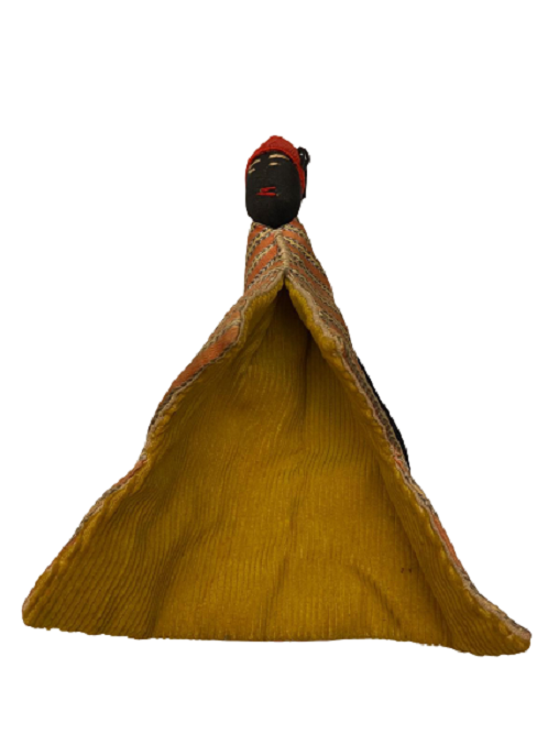 OSMANLI OYUNCAK ARAP KAREKTER PARMAK KUKLASI KUNTU  BEZİNDEN ELBİSELİ