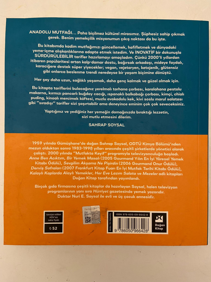 SAHRAP SOYSAL'LA SAĞLIKLI MUTFAK MUTFAK DERGİSİ SAHRAP SOYSAL İMZALI 