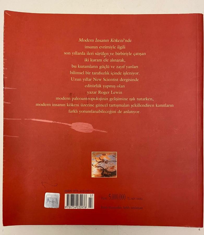 ROGER LEWİN MODERN İNSANIN KÖKENİ KİTAP