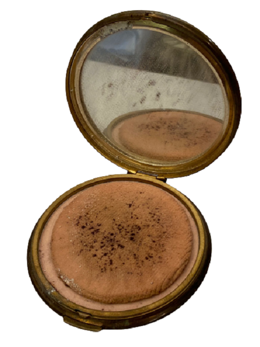 1940 KAPAGI AYNALI TENEKE KUTUSUNDA  PURDİYERLİ MAKYAJ PUDRASI