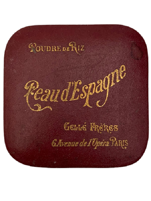 1950 GELLE FRERES PEAU D'ESPAGNE PUDRA MAKYAJ PUDRASI KARTON KUTU